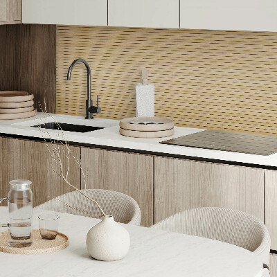 Vinyl wandpaneel Parallelle patronen van houten planken