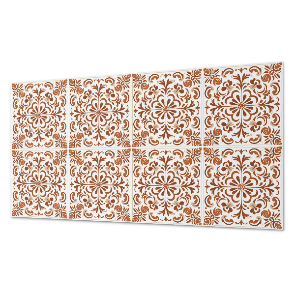 Vinyl wandpaneel Bloemen sierpatroon