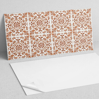 Vinyl wandpaneel Bloemen sierpatroon