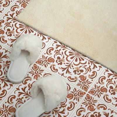 Vinyl wandpaneel Bloemen sierpatroon