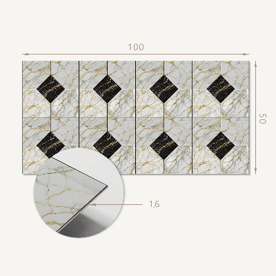 Wandpaneel pvc Stijlvol marmermotief