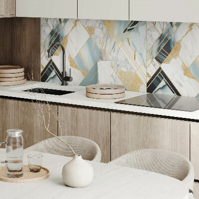 Vinyl wandpaneel Marmeren geometrische vormen