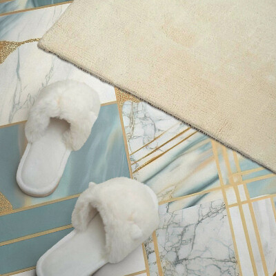 Vinyl wandpaneel Marmeren geometrische vormen