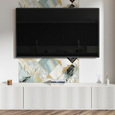 Vinyl wandpaneel Marmeren geometrische vormen