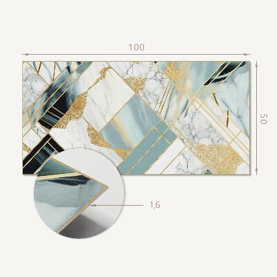 Vinyl wandpaneel Marmeren geometrische vormen