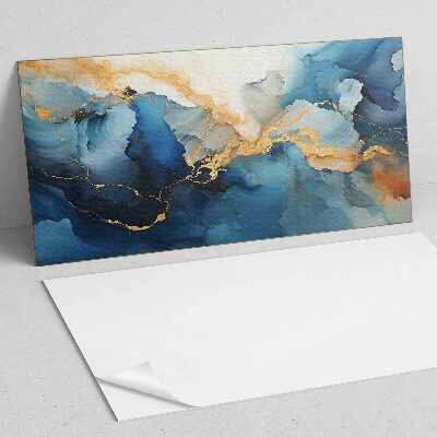 Zelfklevend wandpaneel Golven in een abstracte stijl