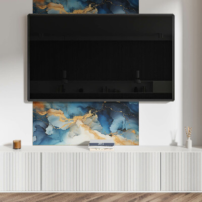 Zelfklevend wandpaneel Golven in een abstracte stijl