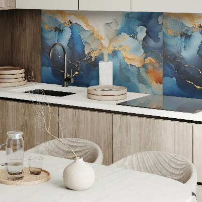 Zelfklevend wandpaneel Golven in een abstracte stijl