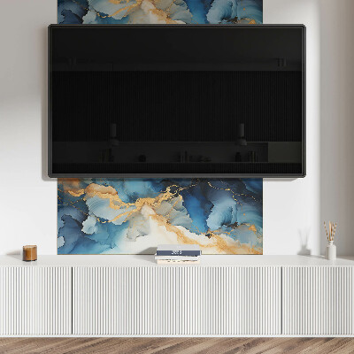 Zelfklevend wandpaneel Golven in een abstracte stijl