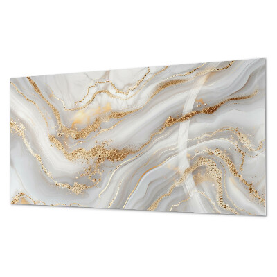 Wandpaneel pvc Abstracte golven met decoratieve accenten