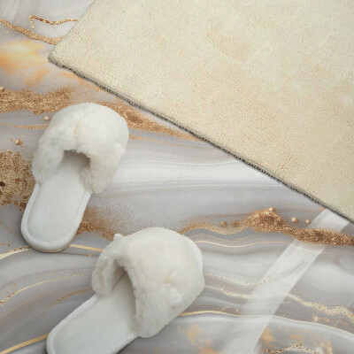 Wandpaneel pvc Abstracte golven met decoratieve accenten