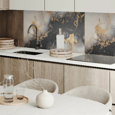 Zelfklevend wandpaneel Abstracte vlekken in dynamische vormen