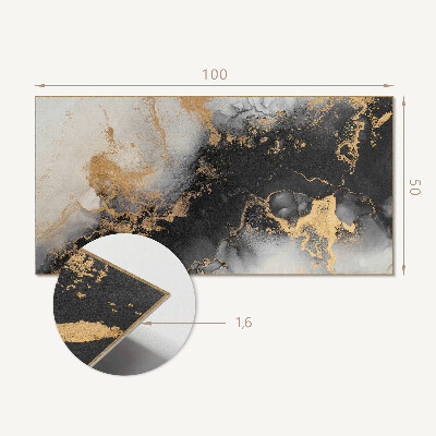 Zelfklevend wandpaneel Abstracte vlekken in dynamische vormen