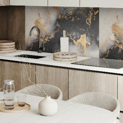 Zelfklevend wandpaneel Abstracte vlekken in dynamische vormen