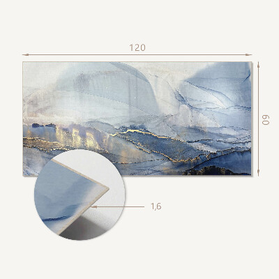 Wandpaneel pvc Abstract landschap in tinten