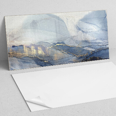 Wandpaneel pvc Abstract landschap in tinten