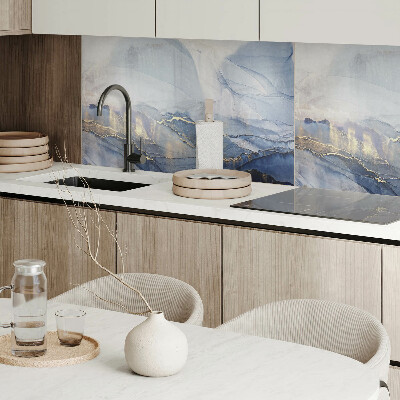 Wandpaneel pvc Abstract landschap in tinten