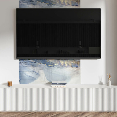 Wandpaneel pvc Abstract landschap in tinten