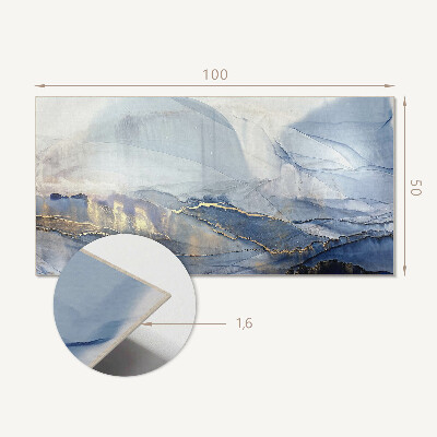 Wandpaneel pvc Abstract landschap in tinten