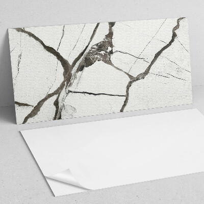 Zelfklevend wandpaneel Marmermotief met uitgesproken aderen