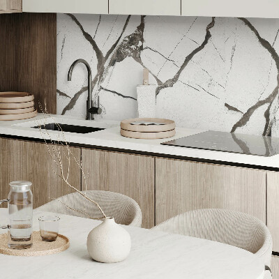 Zelfklevend wandpaneel Marmermotief met uitgesproken aderen