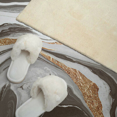 Zelfklevend wandpaneel Abstracte golven in dynamische vormen