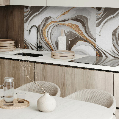 Zelfklevend wandpaneel Abstracte golven in dynamische vormen