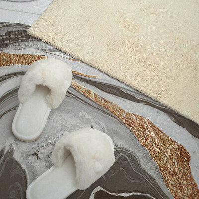 Zelfklevend wandpaneel Abstracte golven in dynamische vormen