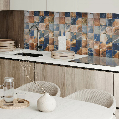 Wandpaneel pvc Steenpatronen in een mozaïekcompositie