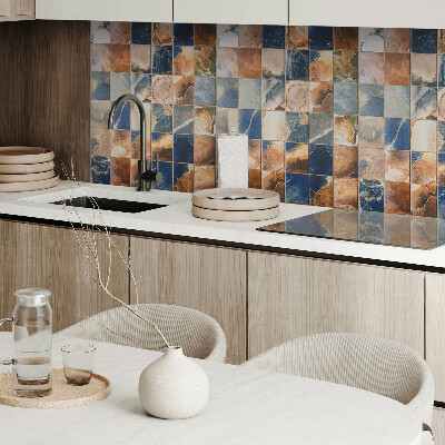 Wandpaneel pvc Steenpatronen in een mozaïekcompositie