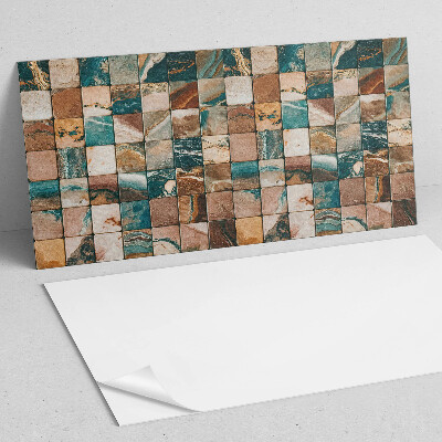 Zelfklevend wandpaneel Steenmozaïek in artistieke stijl