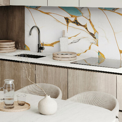 Zelfklevend wandpaneel Marmer chic met delicate aderen