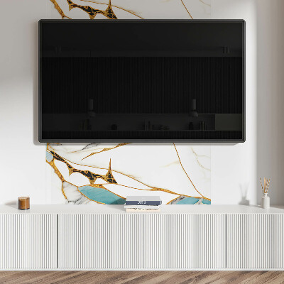 Zelfklevend wandpaneel Marmer chic met delicate aderen