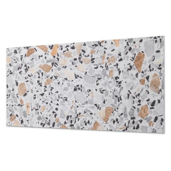 Zelfklevend wandpaneel Steenaccenten in de graphics