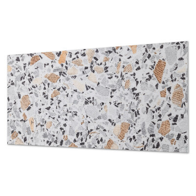 Zelfklevend wandpaneel Steenaccenten in de graphics