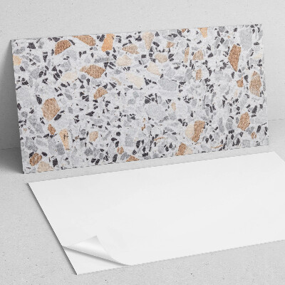 Zelfklevend wandpaneel Steenaccenten in de graphics