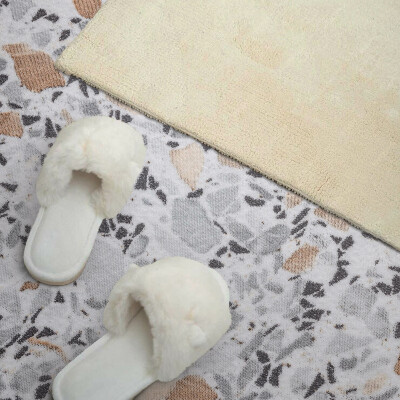 Zelfklevend wandpaneel Steenaccenten in de graphics