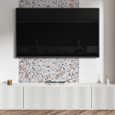 Zelfklevend wandpaneel Steenaccenten in de graphics