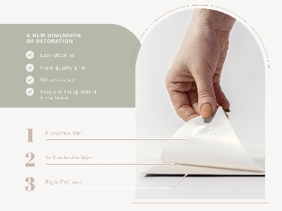 Vinyl wandpaneel Geometrie van driehoekige vormen