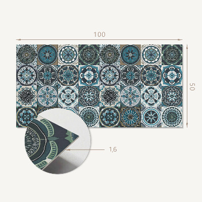 Wandpaneel pvc Mozaïekroosters in kleur