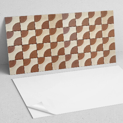 Zelfklevend wandpaneel Een caleidoscoop van geometrische vormen