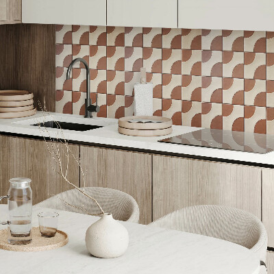 Zelfklevend wandpaneel Een caleidoscoop van geometrische vormen