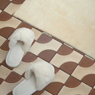 Zelfklevend wandpaneel Een caleidoscoop van geometrische vormen