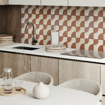 Zelfklevend wandpaneel Een caleidoscoop van geometrische vormen