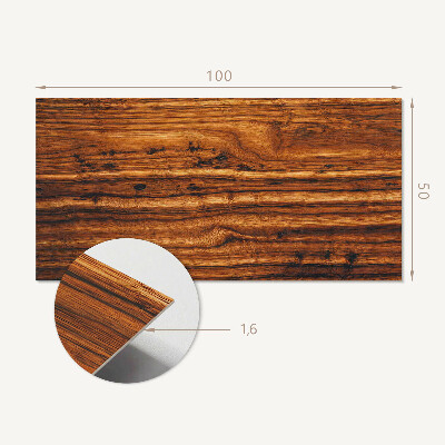 Vinyl wandpaneel Hout-geïnspireerd patroon