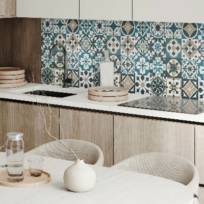 Vinyl wandpaneel Tegelpatronen in een harmonieuze opstelling