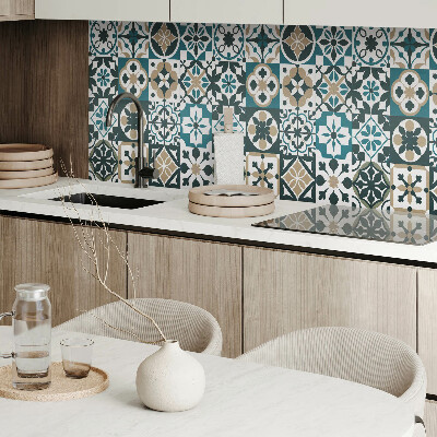 Vinyl wandpaneel Tegelpatronen in een harmonieuze opstelling