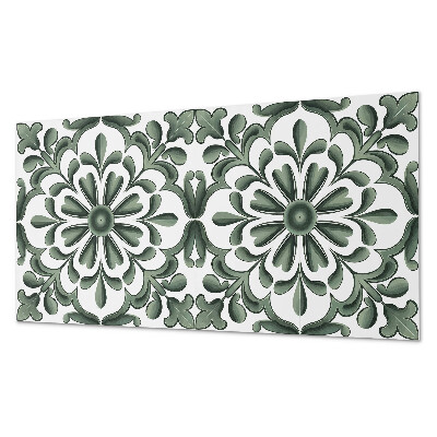 Zelfklevend wandpaneel Een plantenmotief in een cirkel