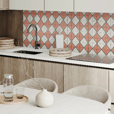 Zelfklevend wandpaneel Geometrisch ruitpatroon