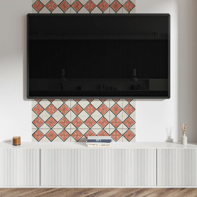 Zelfklevend wandpaneel Geometrisch ruitpatroon